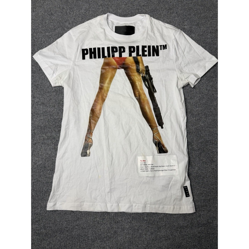 Philipp Plein Toy Boy‎ Graphic T Shirt Men's Cotton Limited Edition Luxury